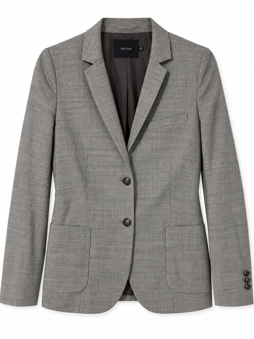 Aritzia Talula Wool Blend Exeter Blazer - Heather Grey, Size 4